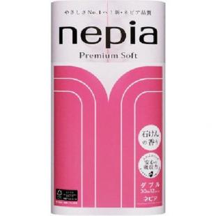 ネピア プレミアムソフト トイレットロール ダブル ピンク  せっけんの香り ( 30m*12ロール )